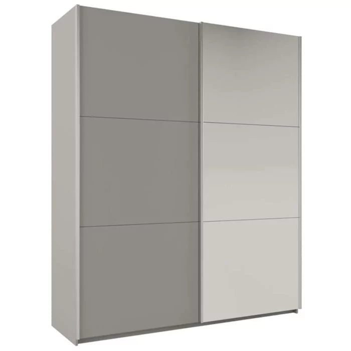 Wokingham Sliding Door Mirror 200cm Wardrobe - White