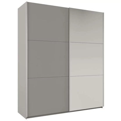 Wokingham Sliding Door Mirror 200cm Wardrobe - White