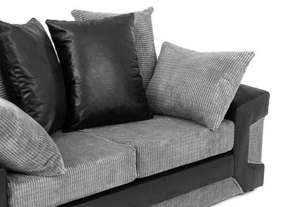 Denzel Cord Fabric 3 Seater Sofa