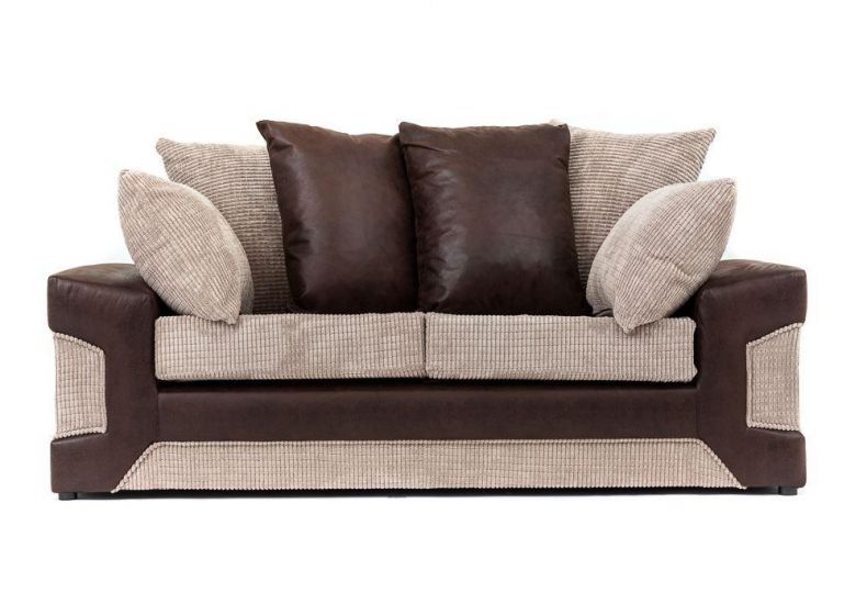 Denzel Cord Fabric 3 Seater Sofa