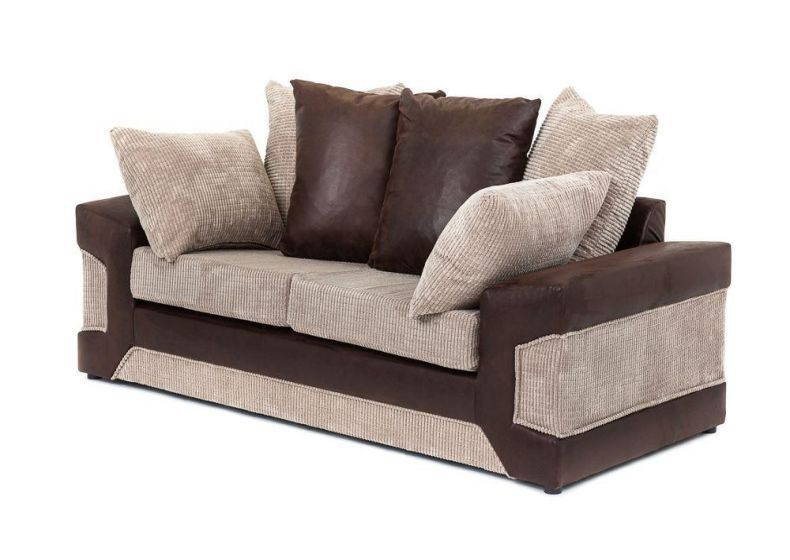 Denzel Cord Fabric 3 Seater and 2 Seater Sofa Set