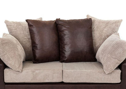 Denzel Cord Fabric 3 Seater Sofa