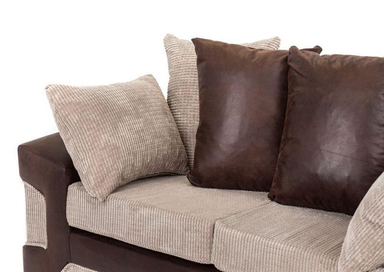 Denzel Cord Fabric 3 Seater Sofa