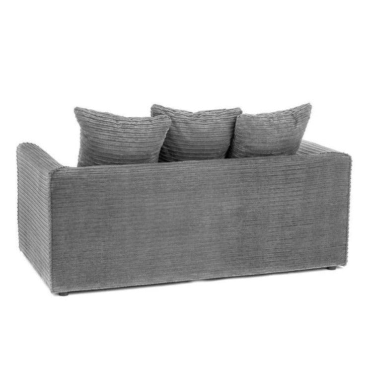 Porto Jumbo Cord 2 Seater Sofa - Grey