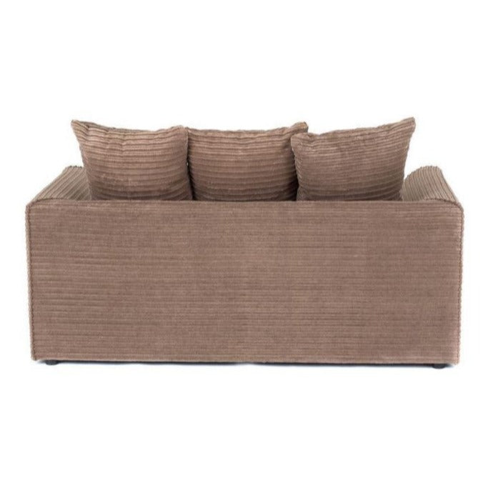 Porto Jumbo Cord 2 Seater Sofa - Grey