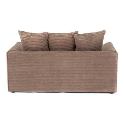 Porto Jumbo Cord 2 Seater Sofa - Grey