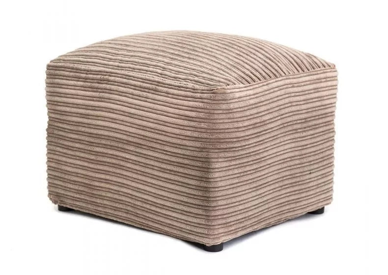 Illusion Cord Chenille Footstool