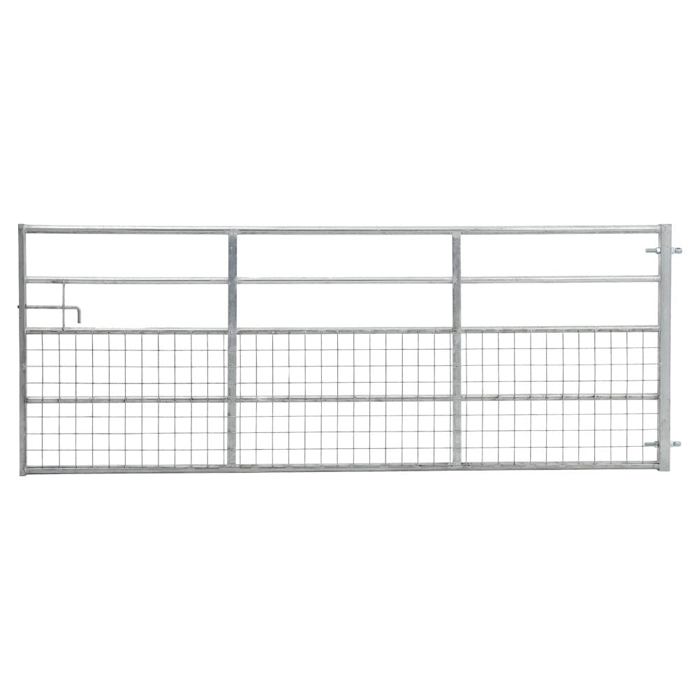 Durable Half Mesh Galvanized Metal Field Gate
