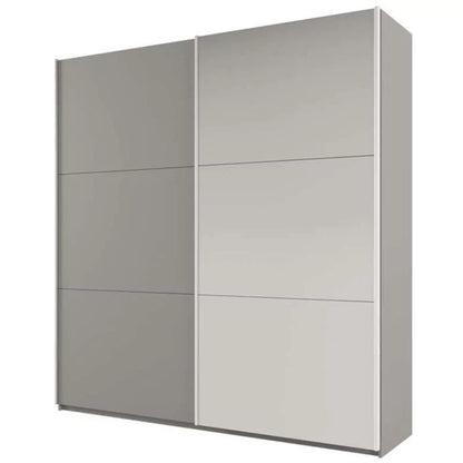 Wokingham Sliding Door Mirror 200cm Wardrobe - White