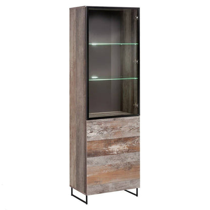 Plank Tall Display Cabinet 60cm