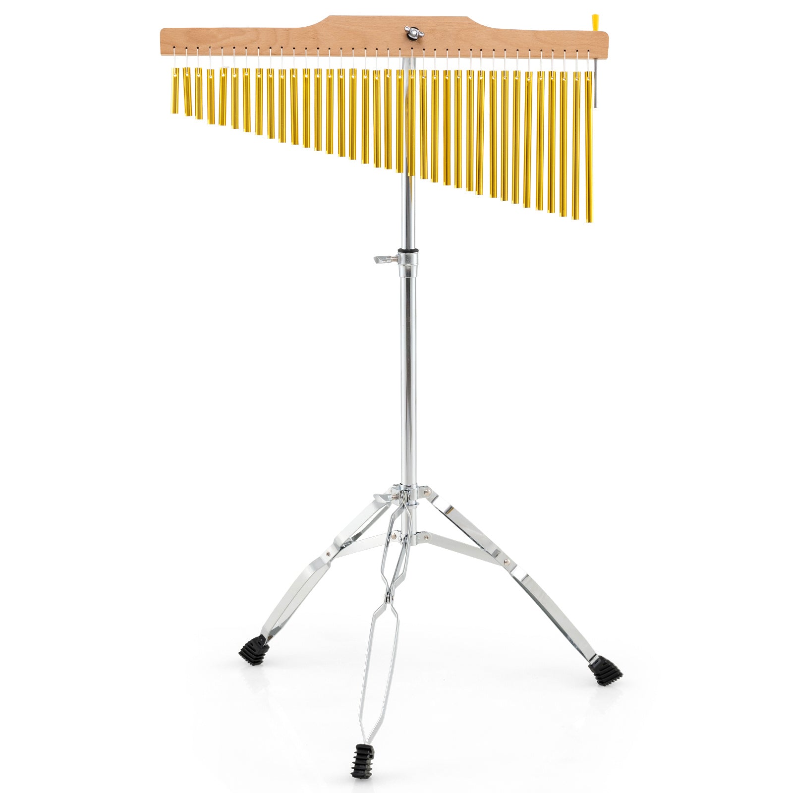 36-Bar Chimes Percussion Instrument with Portable Bag-Golden