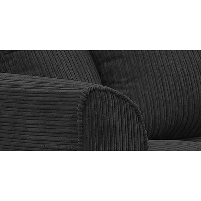 Jamba Double-Padded Fabric Mink Corner Sofa - 6 Colours Available