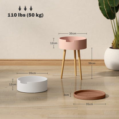 Stolik boczny HOMCOM Three-Tier Tray Top - wielokolorowy
