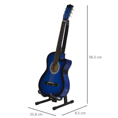 38'' Electric Acoustic Guitar, Basswood - Blue