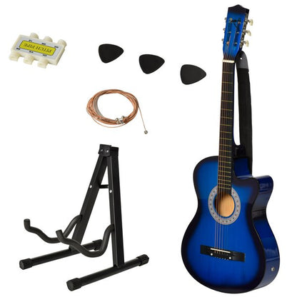 38'' Electric Acoustic Guitar, Basswood - Blue