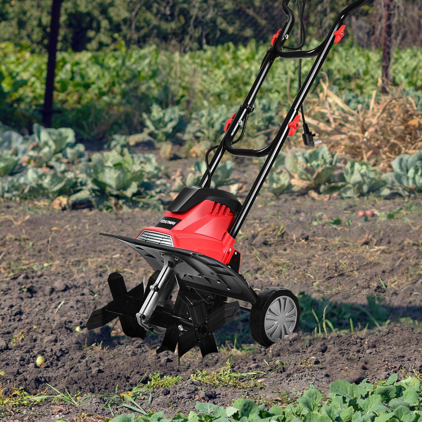 1200W Electric Garden Tiller/Cultivator with 4 Blade Till