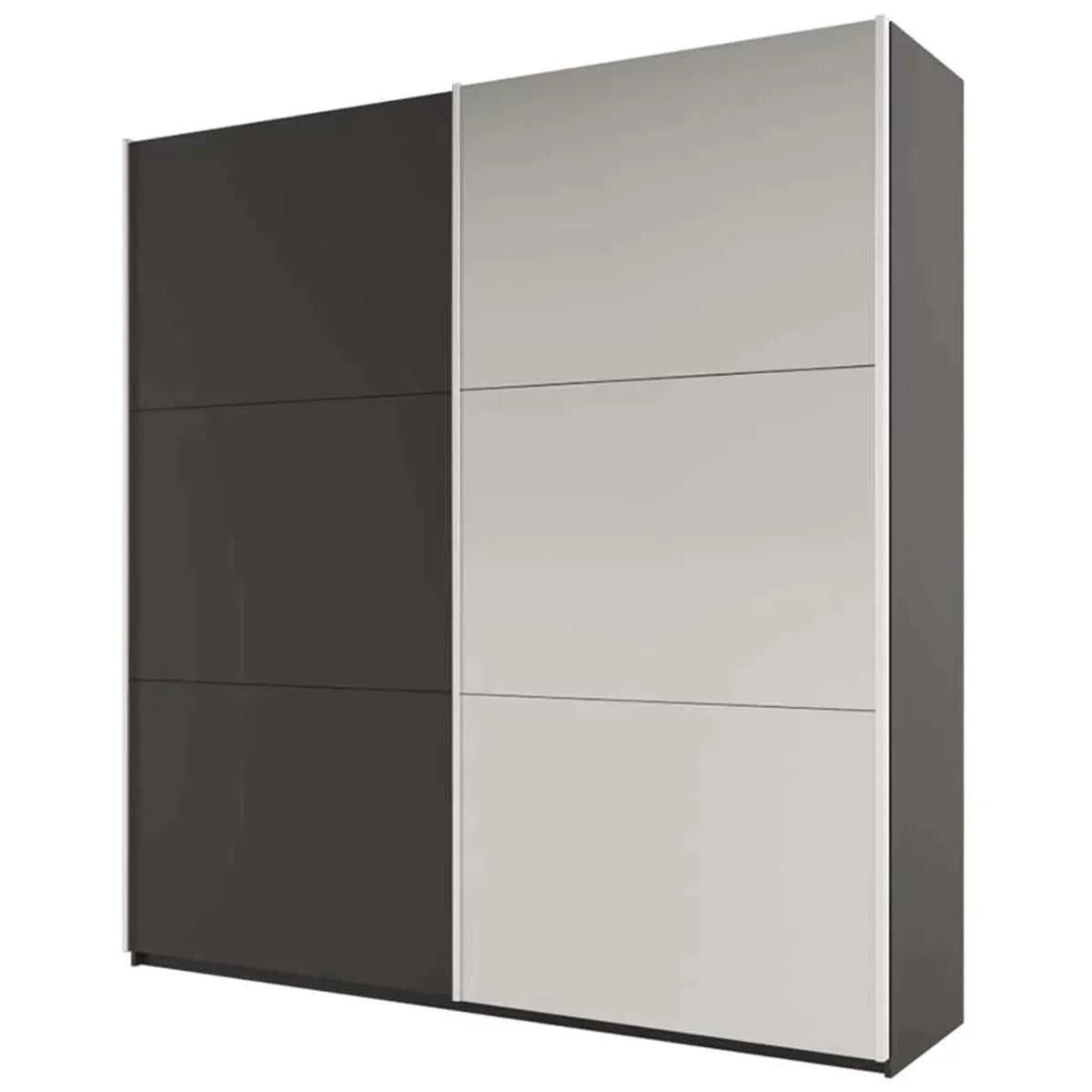 Wokingham Sliding Door Mirror 200cm Wardrobe - Graphite