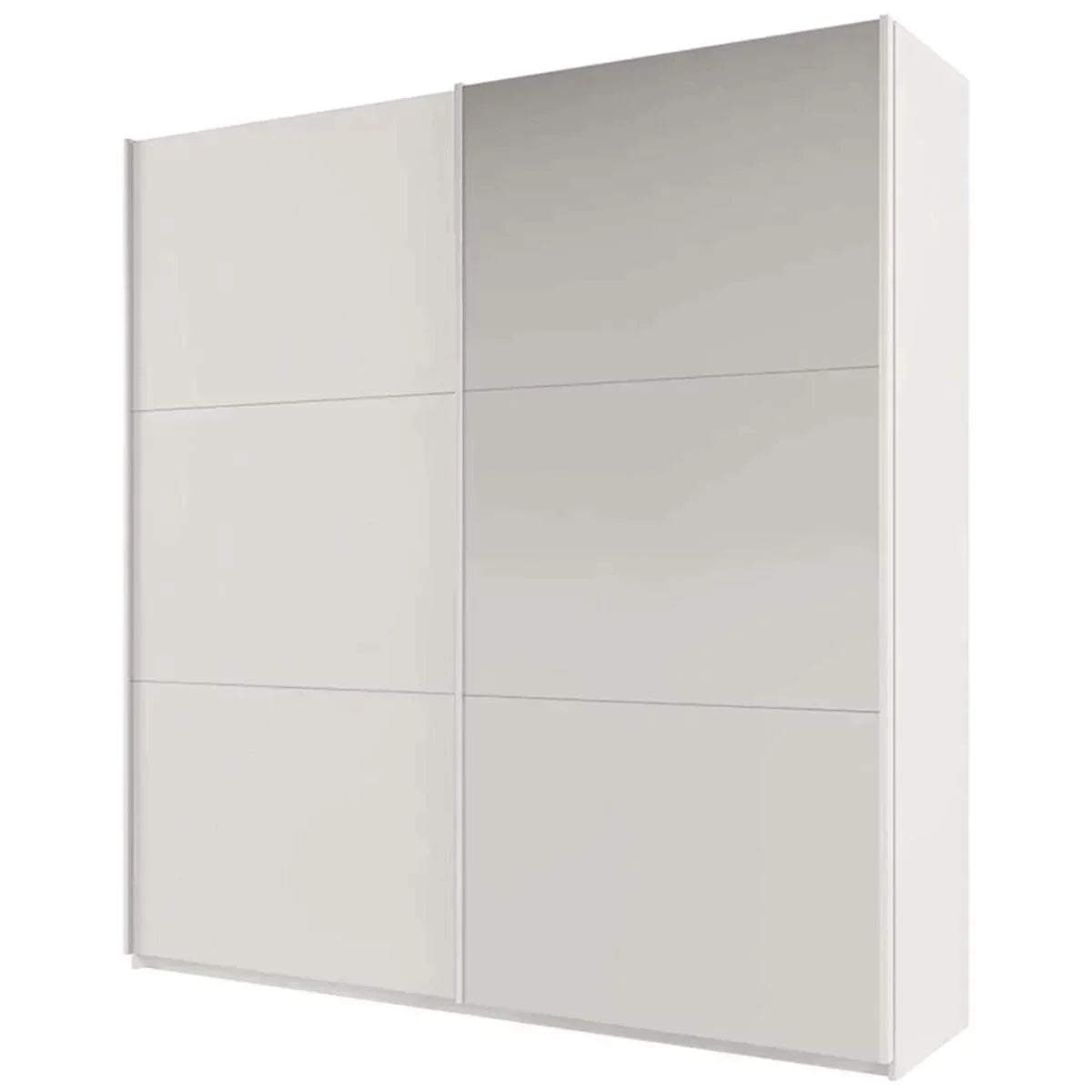 Wokingham Sliding Door Mirror 225cm Wardrobe - White