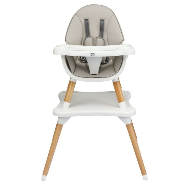4 in 1 Baby High Chair Infant  Feeding Seat-Grey