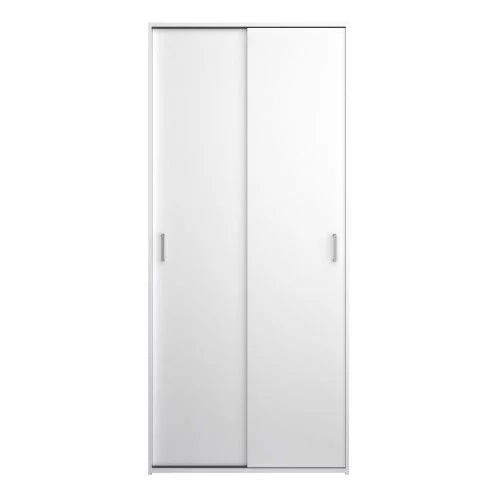 Classic Design 2 Sliding Doors Wardrobe - White