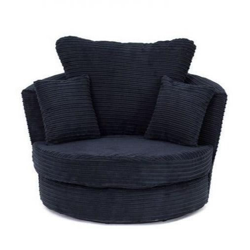 Sofa narożna Porto Jumbo Cord - brązowa