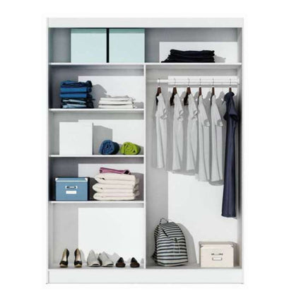 Graphite Mirrored Sliding Door Wardrobe 160cm – NORWICH
