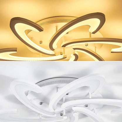 73cm Dia. Modern LED Ceiling Light Acrylic Petal Pendant Lights