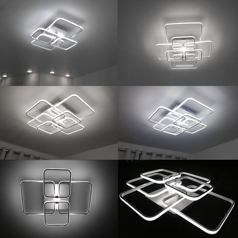 Square LED Ceiling Light Lamp Chandelier Lights Living Bedroom
