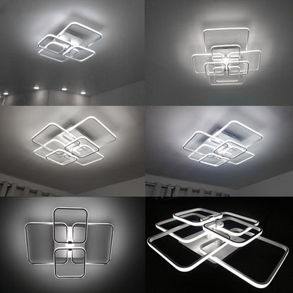 Square LED Ceiling Light Lamp Chandelier Lights Living Bedroom
