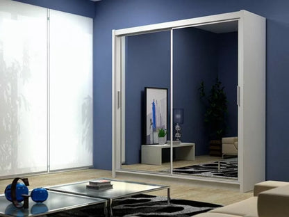 Avanti Sliding Wardrobe - White, Black, Grey