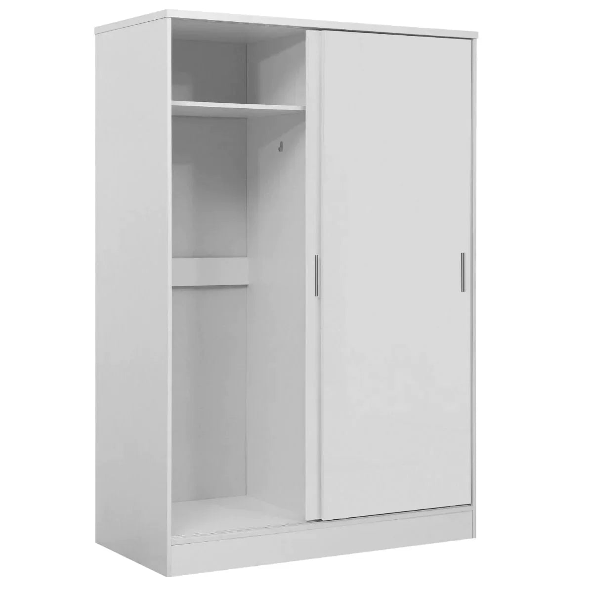 4 Piece Reflect XL 2 Sliding Door Wardrobe Set - Matt White