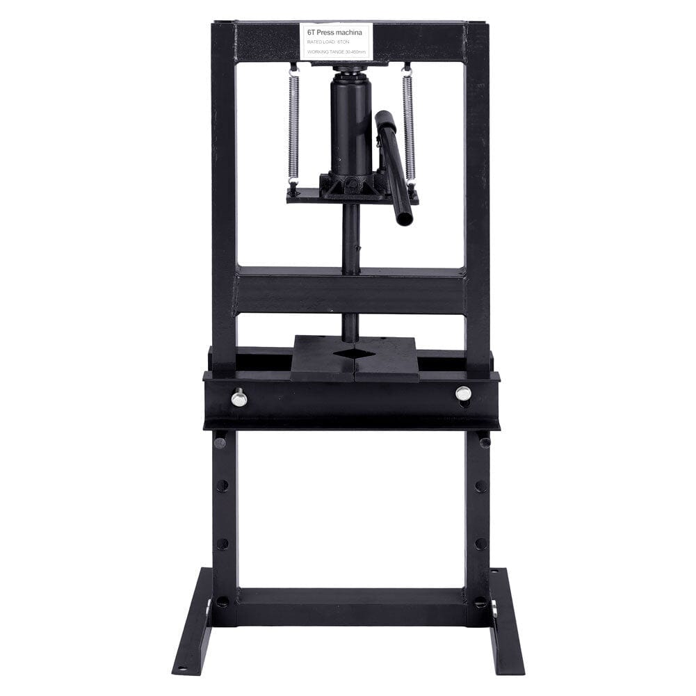 6 Ton Hydraulic H-Frame Shop Press Adjustable Working Table