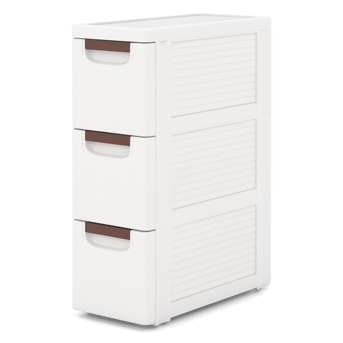 3/4/5/6-Drawer Narrow Storage Cabinet for Small Space-3-Tier