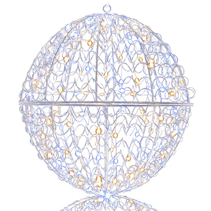3 Pieces Lighted Christmas Balls with Light Color and 8 Dynamic Modes