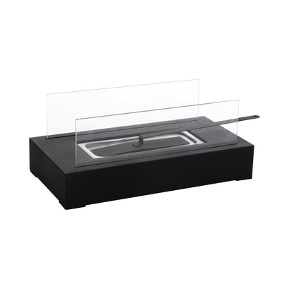 35cm L Table Fireplaces Bio Ethanol Fireplace Tabletop Metal Base Burner Fire