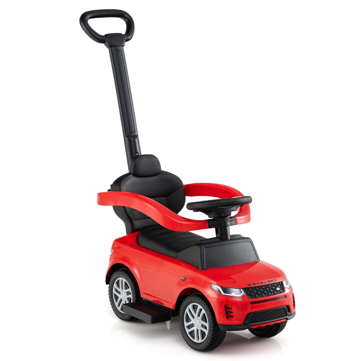 3 in 1 Push Car for Toddlers Licensed Land Rover Discovery Ride on Toy-Red