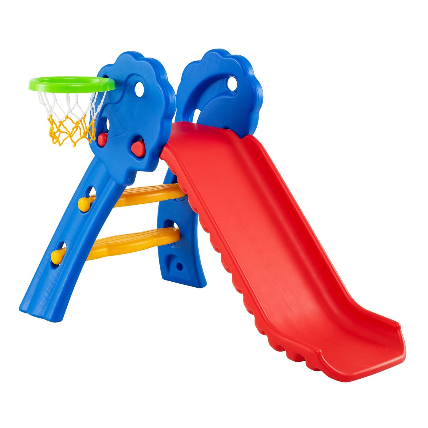 3 in 1 Toddler Slide with Basketball Hoop for Indoor and Outdoor Playground