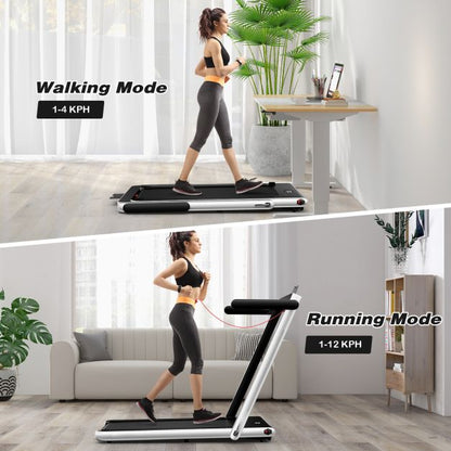 2.25 HP Foldable Treadmill 3 in 1 Walking Pad Under Desk Treadmill-Silver