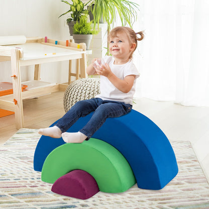 3 Piece Toddlers Climbing Toys with Elastic Filling-Colourful