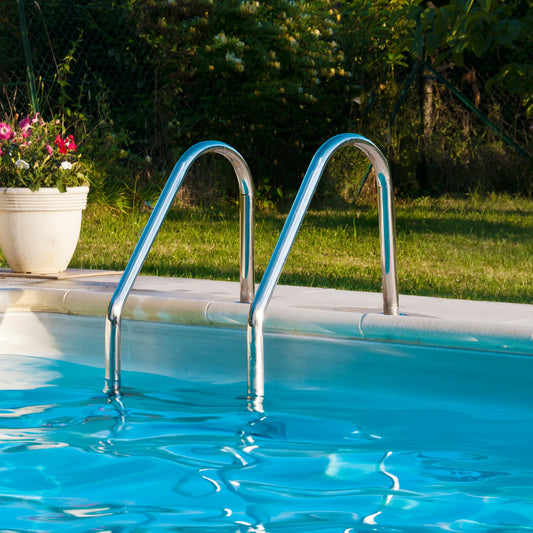 3-Step 304 Stainless Steel Swimming Pool Ladder with Non-slip Steps and Handrails