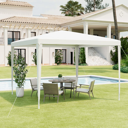 3x3m garden tent with 4 removable side walls &amp; windows ideal for weddings