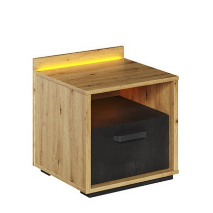 Qubic 10 Bedside Cabinet 45cm with LED