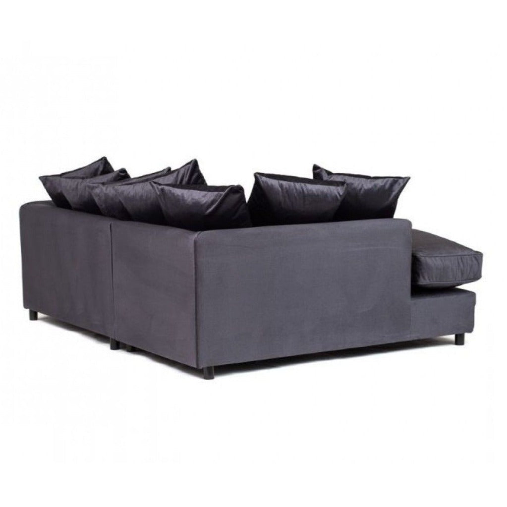 Chicago Velvet Corner Sofa - Dark Blue