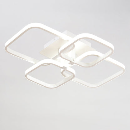 New LED Ceiling Light Fixture with Square Lampshades