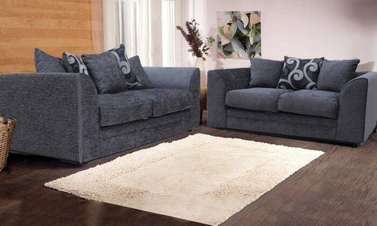 Brittany Chenille Fabric 3 Seater and 2 Seater Sofa Set