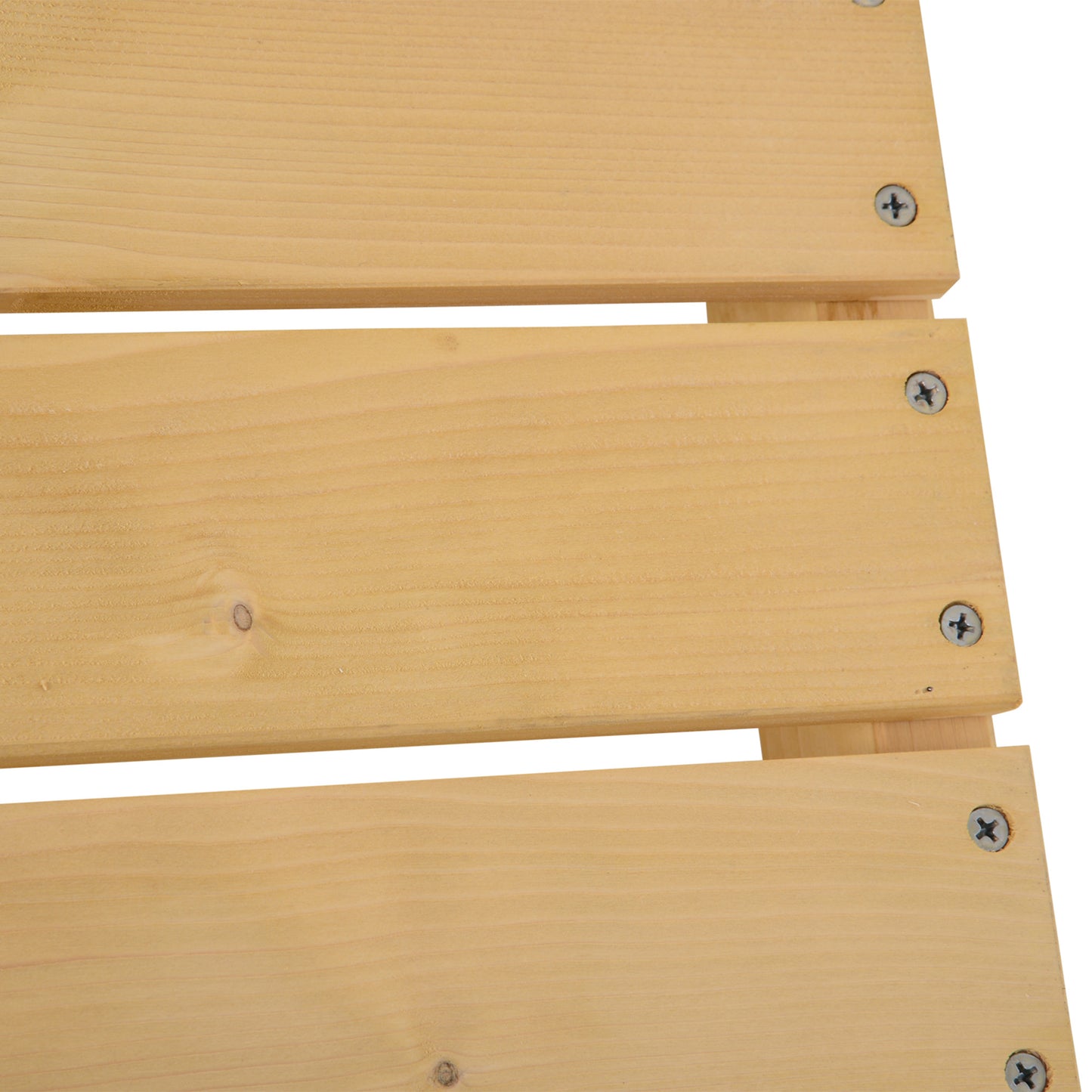 Outsunny 5-częściowa drewniana ławka ogrodowa do użytku wewnątrz i na zewnątrz, 2-osobowa, jodła, 110 dł. x 38 szer. x 35 wys. cm, kolor naturalny