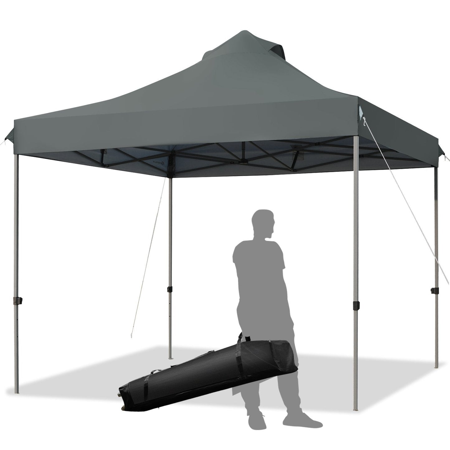 3m x 3m Pop Up Canopy Tent Commercial Instant Shelter-Grey