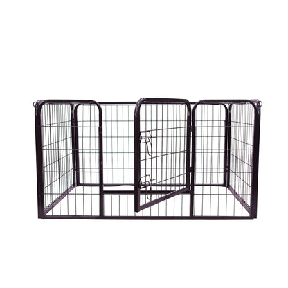 Pawhut Heavy Duty Pet Play Pen 125x80x70 cm-Black