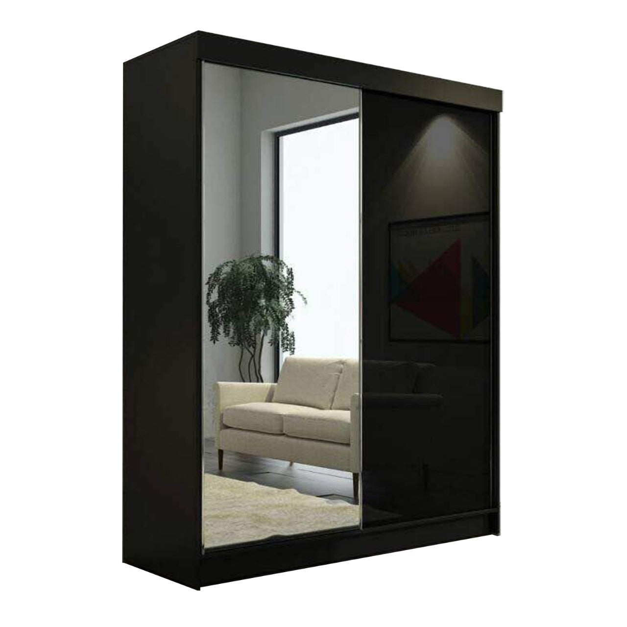 Vikas Gloss Sliding Door Wardrobe