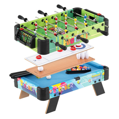 4 in 1 Combo Game Table Set with Full Accessories for Kids Age 3+